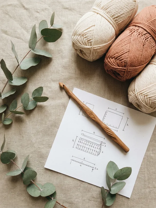 Design with soft cotton yarn and a hook